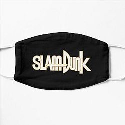 Slam Dunk Face Masks - Gold Stroke White Letter Slam Dunk Flat Mask RB0512