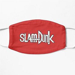 Slam Dunk Face Masks - Black Stroke White Letter Slam Dunk Flat Mask RB0512