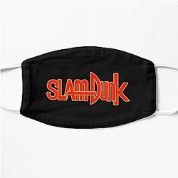 Slam Dunk Face Masks - Gold Stroke Red Letter Slam Dunk Flat Mask RB0512