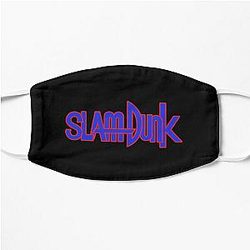 Slam Dunk Face Masks - Red Stroke Blue Letter Slam Dunk Flat Mask RB0512