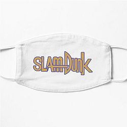 Slam Dunk Face Masks - Blue Stroke Gold Letter Slam Dunk Flat Mask RB0512