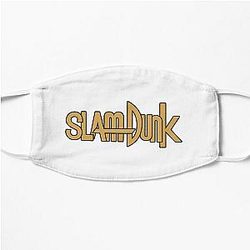 Slam Dunk Face Masks - Black Stroke Gold Letter Slam Dunk Flat Mask RB0512