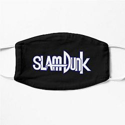 Slam Dunk Face Masks - Blue Stroke White Letter Slam Dunk Flat Mask RB0512