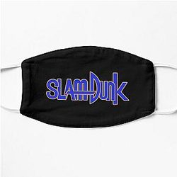 Slam Dunk Face Masks - Gold Stroke Blue Letter Slam Dunk Flat Mask RB0512