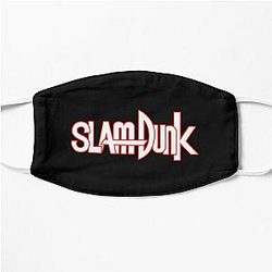 Slam Dunk Face Masks - Red Stroke White Letter Slam Dunk Flat Mask RB0512