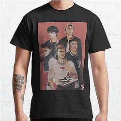Slam Dunk T-Shirts - Slam Dunk Team Shohoku Streetwear Classic T-Shirt RB0512