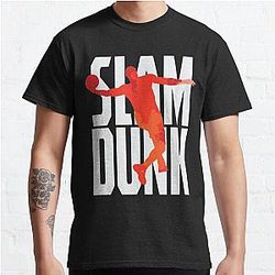 Slam Dunk T-Shirts - Slam Dunk Basketball Classic T-Shirt RB0512