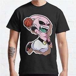 Slam Dunk T-Shirts - Dragon Ball Majin Buu Slam Dunk Basketball Classic T-Shirt Classic T-Shirt RB0512