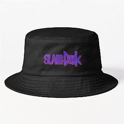 Slam Dunk Hats &amp; Caps - Red Stroke Blue Letter Slam Dunk Bucket Hat RB0512