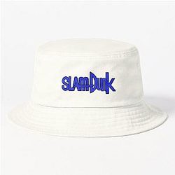 Slam Dunk Hats &amp; Caps - Black Stroke Blue Letter Slam Dunk Bucket Hat RB0512