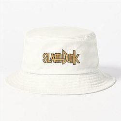 Slam Dunk Hats &amp; Caps - Black Stroke Gold Letter Slam Dunk Bucket Hat RB0512