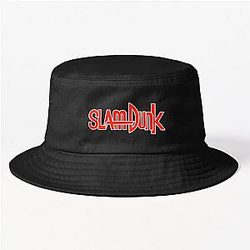 Slam Dunk Hats &amp; Caps - White Stroke Red Letter Slam Dunk Bucket Hat RB0512