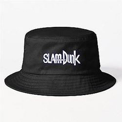 Slam Dunk Hats &amp; Caps - Blue Stroke White Letter Slam Dunk Bucket Hat RB0512