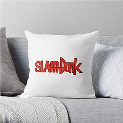 Slam Dunk Pillows - Dark Stroke Red Letter Slam Dunk Throw Pillow RB0512