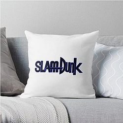 Slam Dunk Pillows - Blue Stroke Black Letter Slam Dunk Throw Pillow RB0512
