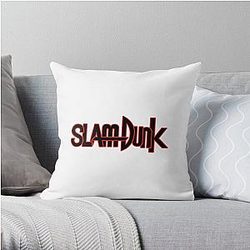 Slam Dunk Pillows - Red Stroke Black Letter Slam Dunk Throw Pillow RB0512