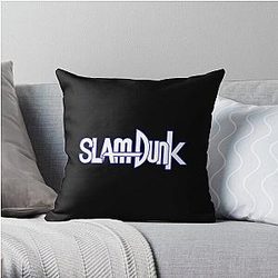 Slam Dunk Pillows - Blue Stroke White Letter Slam Dunk Throw Pillow RB0512