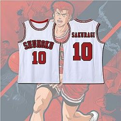 Slam Dunk Cosplay - Slam Dunk Sakuragi Hanamichi White Baseball Cosplay Costume
