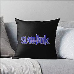 Slam Dunk Pillows - Gold Stroke Blue Letter Slam Dunk Throw Pillow RB0512