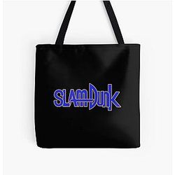 Slam Dunk Bags - Gold Stroke Blue Letter Slam Dunk Tote Bag RB0512
