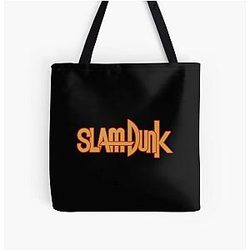 Slam Dunk Bags - Red Stroke Gold Letter Slam Dunk Tote Bag RB0512