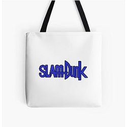 Slam Dunk Bags - Black Stroke Blue Letter Slam Dunk Tote Bag RB0512