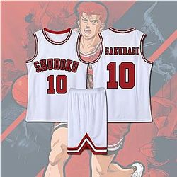 Slam Dunk Cosplay - Slam Dunk Sakuragi Hanamichi White Cosplay Costume