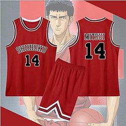 Slam Dunk Cosplay - Slam Dunk Hisashi Mitsui Red Cosplay Costume