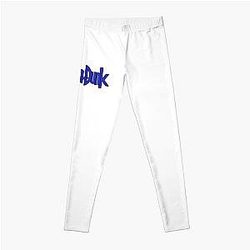 Slam Dunk Leggings - Black Stroke Blue Letter Slam Dunk Leggings RB0512