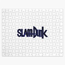 Slam Dunk Puzzles - Blue Stroke Black Letter Slam Dunk Jigsaw Puzzle RB0512