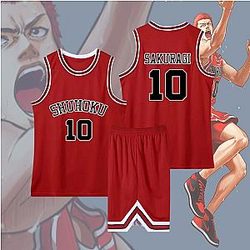 Slam Dunk Cosplay - Slam Dunk Sakuragi Hanamichi Red Cosplay Costume
