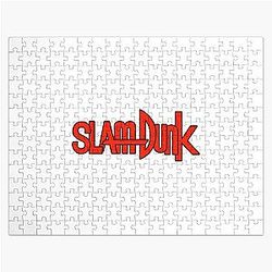 Slam Dunk Puzzles - Dark Stroke Red Letter Slam Dunk Jigsaw Puzzle RB0512