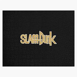 Slam Dunk Puzzles - White Stroke Gold Letter Slam Dunk Jigsaw Puzzle RB0512