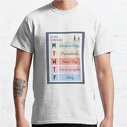 Class Schedule Slander Classic TShirt RB1512