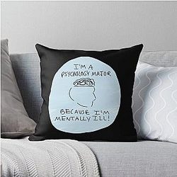 Psychology Major Slander Throw Pillow RB1512