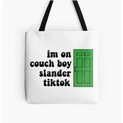 im on couch guy slander tiktok All Over Print Tote Bag RB1512