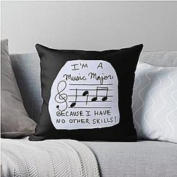 Music Major Slander Throw Pillow RB1512