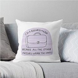 Business Major Slander 4 Throw Pillow RB1512