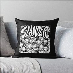Slander Logo Classic TShirt Throw Pillow RB1512