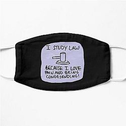 Law Slander Sticker Flat Mask RB1512