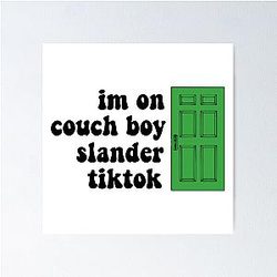 im on couch guy slander tiktok Poster RB1512