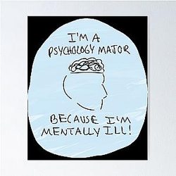 Psychology Major Slander Poster RB1512