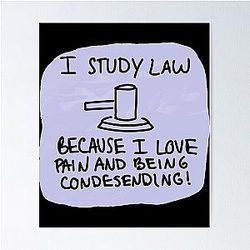 Law Slander Sticker Poster RB1512