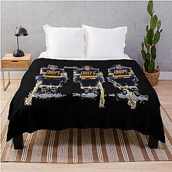 Hanson Brothers Slap Shot Throw Blanket