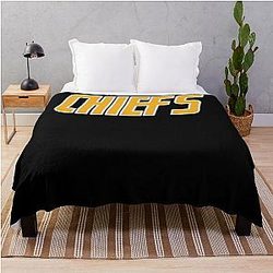 Slap Shot - Charlestown Chiefs - Hanson Brothers - Blue Throw Blanket