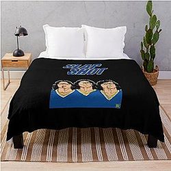 Hanson Brothers Slap Shot Classic T-Shirt Throw Blanket