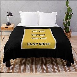 Hanson Brothers Slap Shot Classic T Shirt Throw Blanket