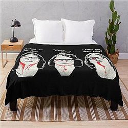 Hanson Brothers Slap Shot Quote Throw Blanket