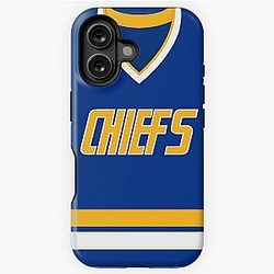 Slap Shot 1977 Charlestown Chiefs Away Jersey iPhone Tough Case
