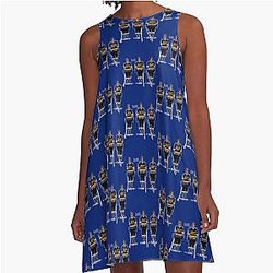 Hanson Brothers Slap Shot A-Line Dress